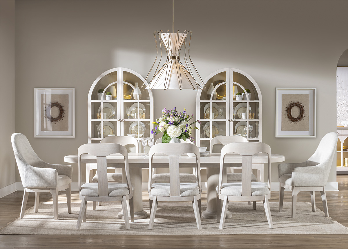 White Dining Set in Country Home